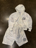 White "OD" Reflective Windbreaker Set